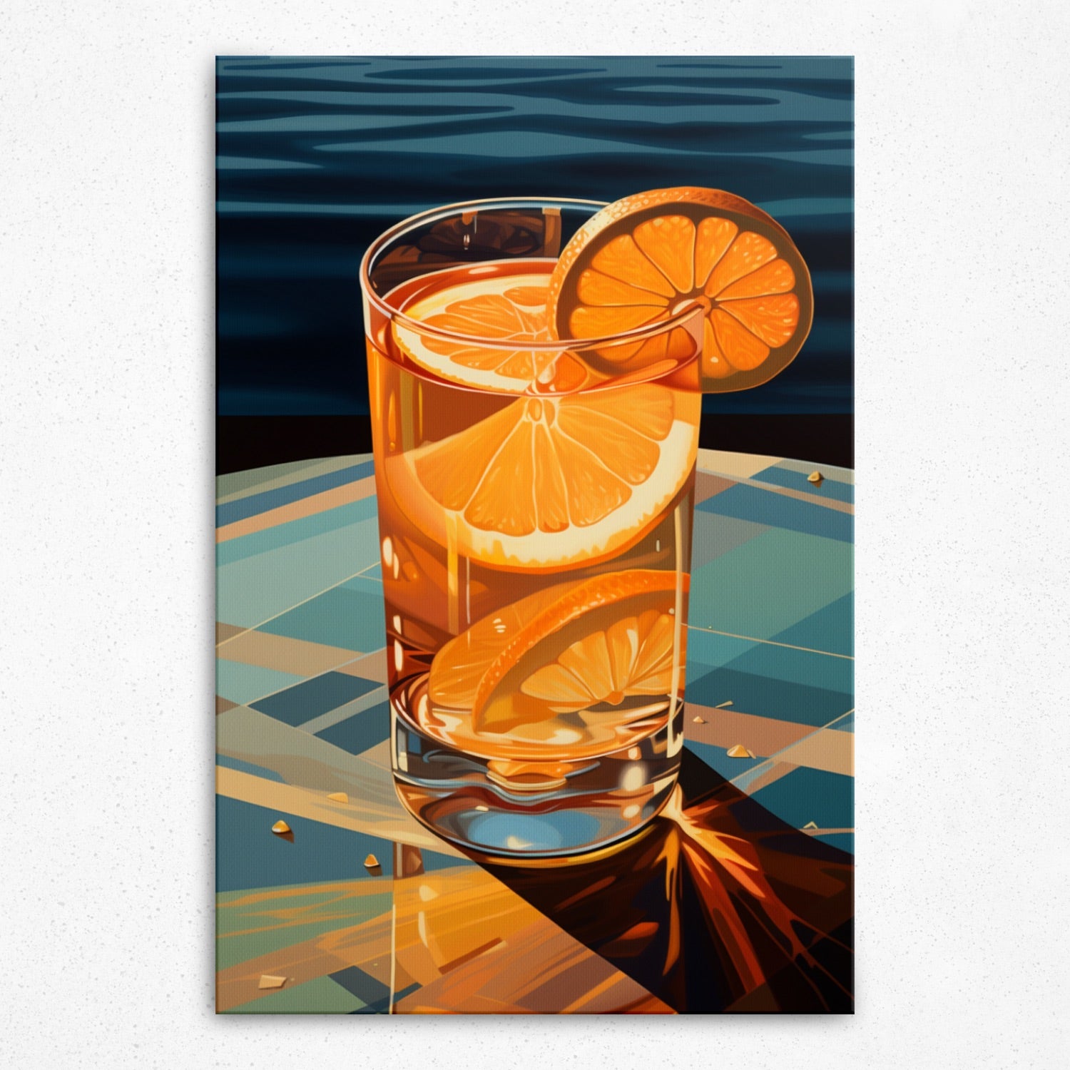 Luxe Lagoon Soirée: Aqua Libation - Canvas