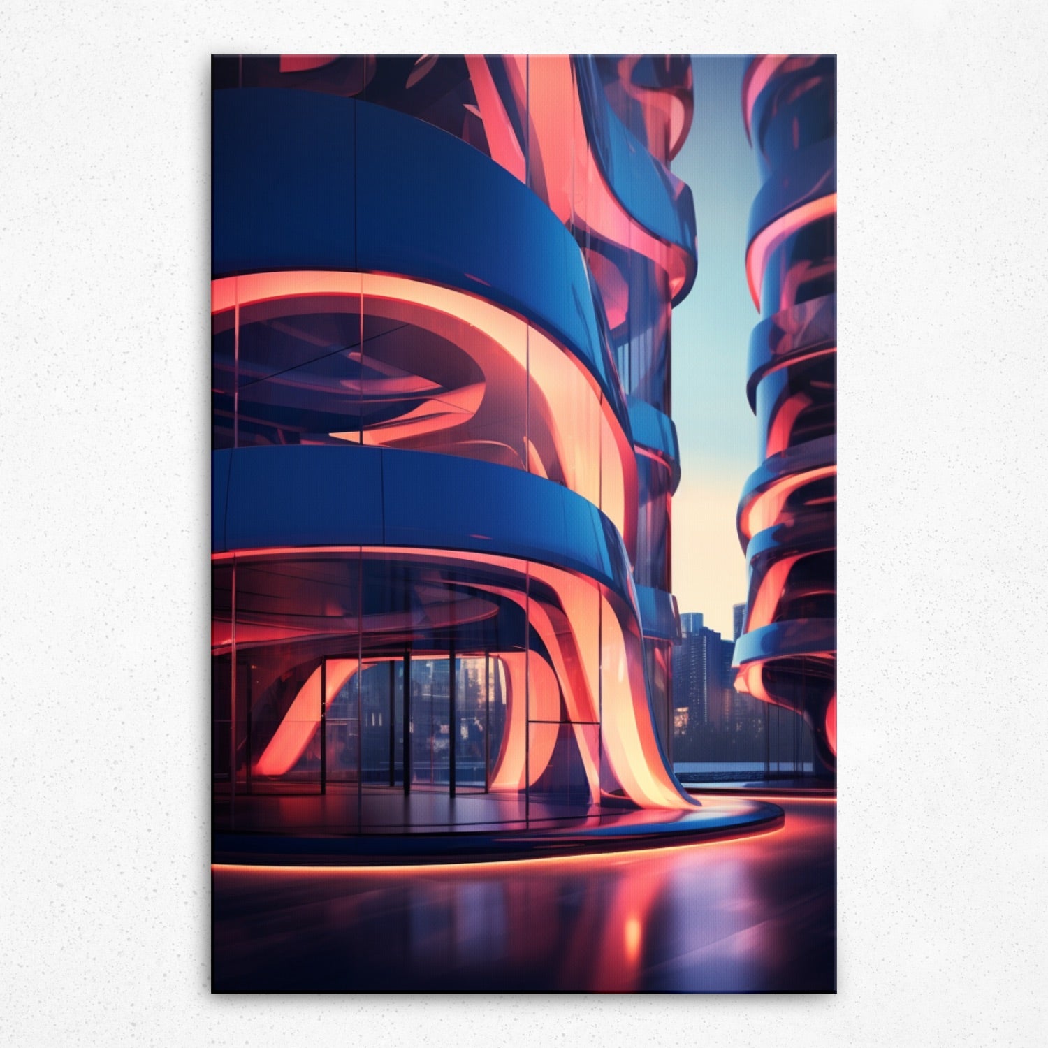 Neon Skyscape - Canvas