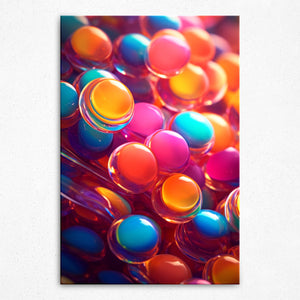 Resplendent Marbles - Canvas