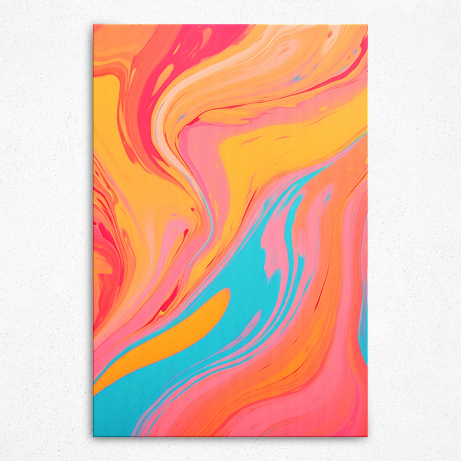 Aqua Ignition: Celestial Blaze - Canvas