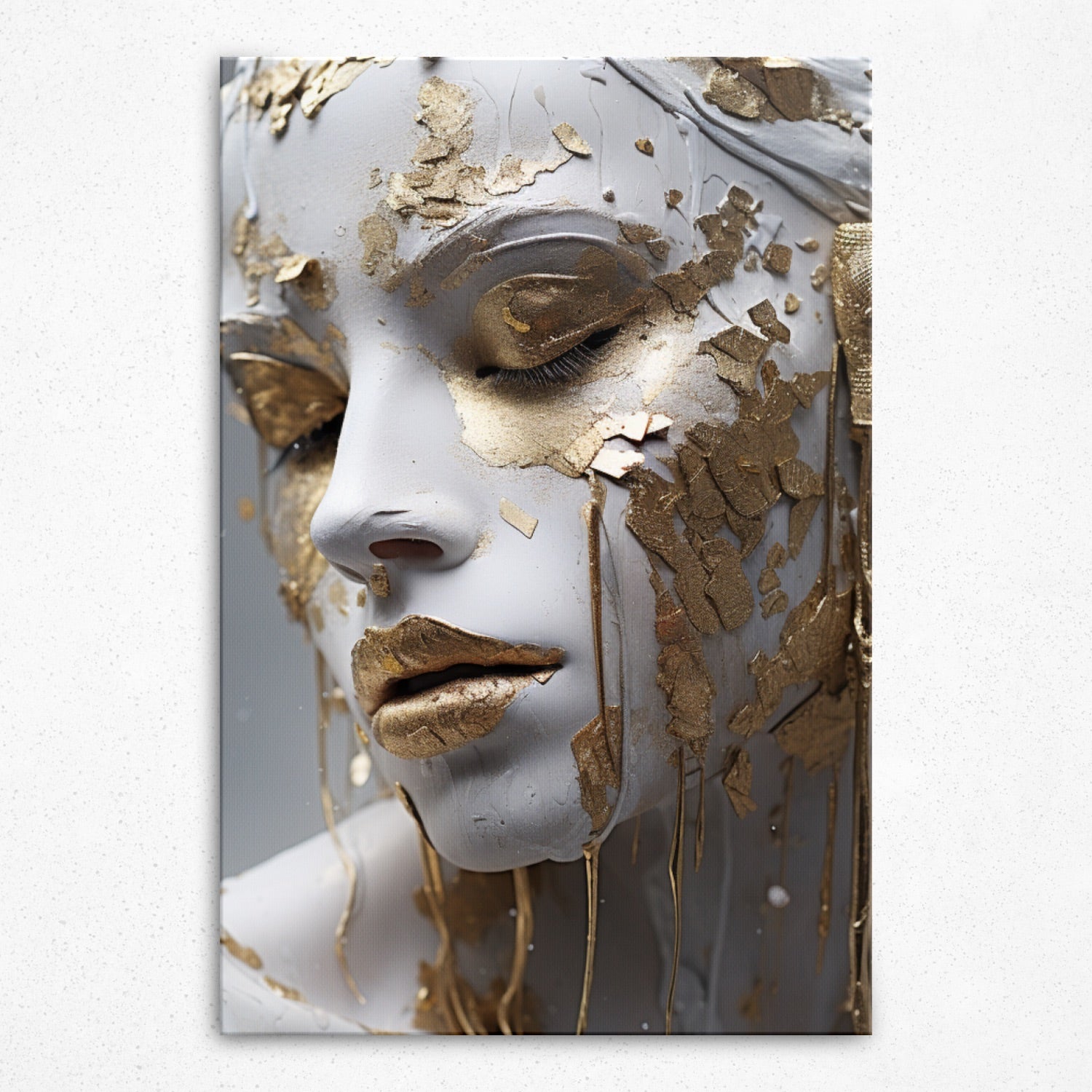 Aurelian Grace: Gilded Reverie - Canvas