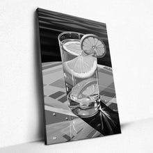 Load image into Gallery viewer, Luxe Lagoon Soirée: Aqua Libation - Canvas
