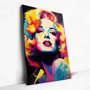 Vivid Iconic Fusion: Marilyn's Kaleidoscope - Canvas