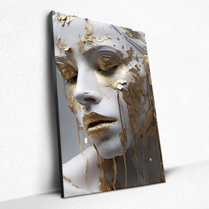 Aurelian Grace: Gilded Reverie - Canvas