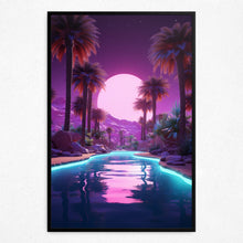 Load image into Gallery viewer, Rosy Moonlit Waters - Framed
