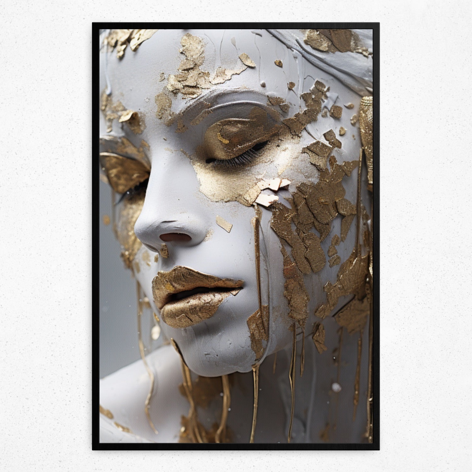 Aurelian Grace: Gilded Reverie - Framed