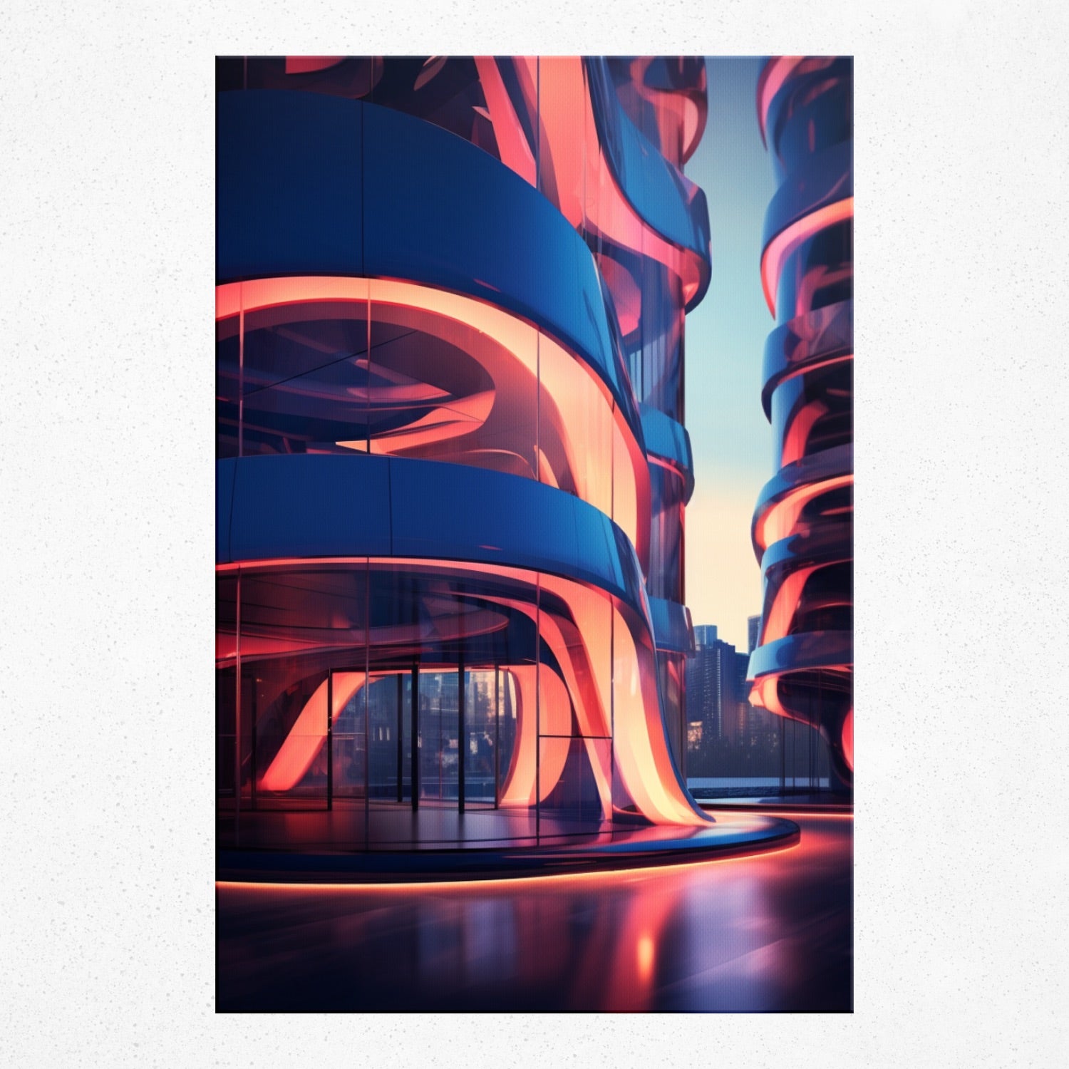 Neon Skyscape - Poster